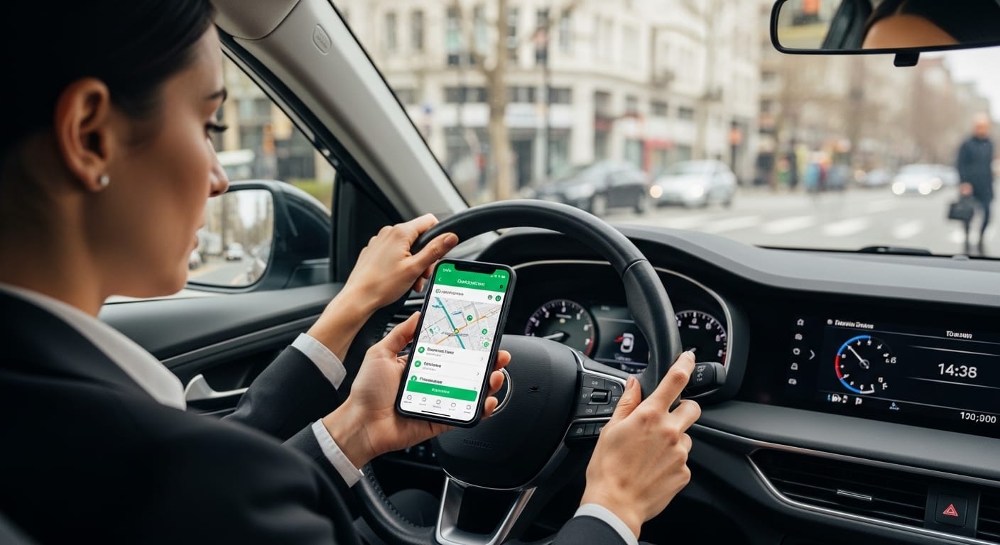 Uber and Lyft driver planning trips to reduce fuel costs