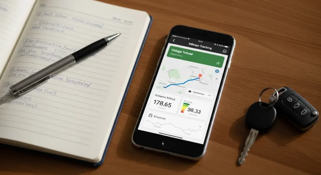 mileage tracking for rideshare driver tax deductions