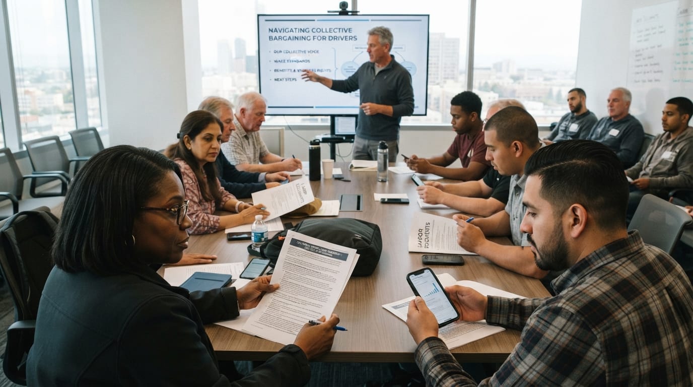 California rideshare driver union rights and collective bargaining in 2026