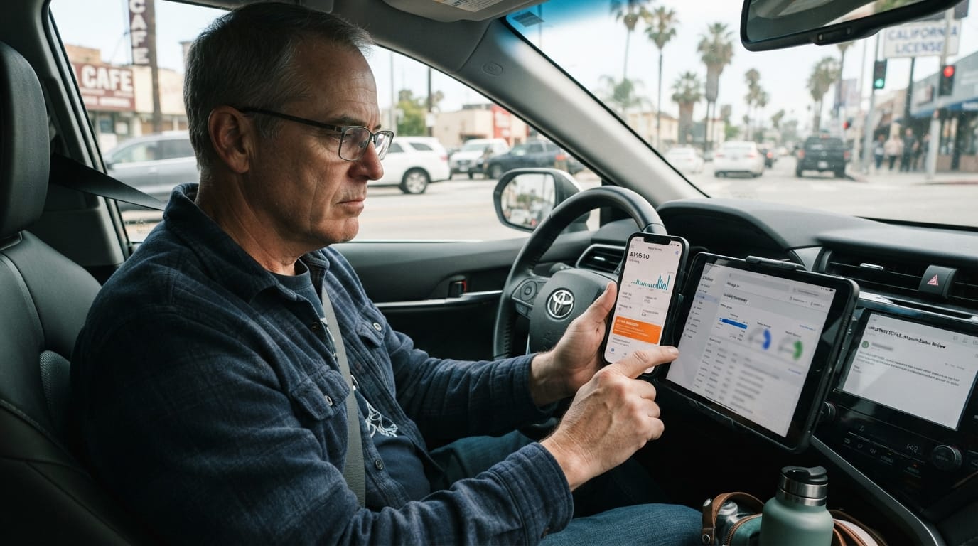 Pay and account issues affected by California rideshare driver union bargaining
